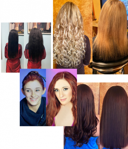 hair before and after photos